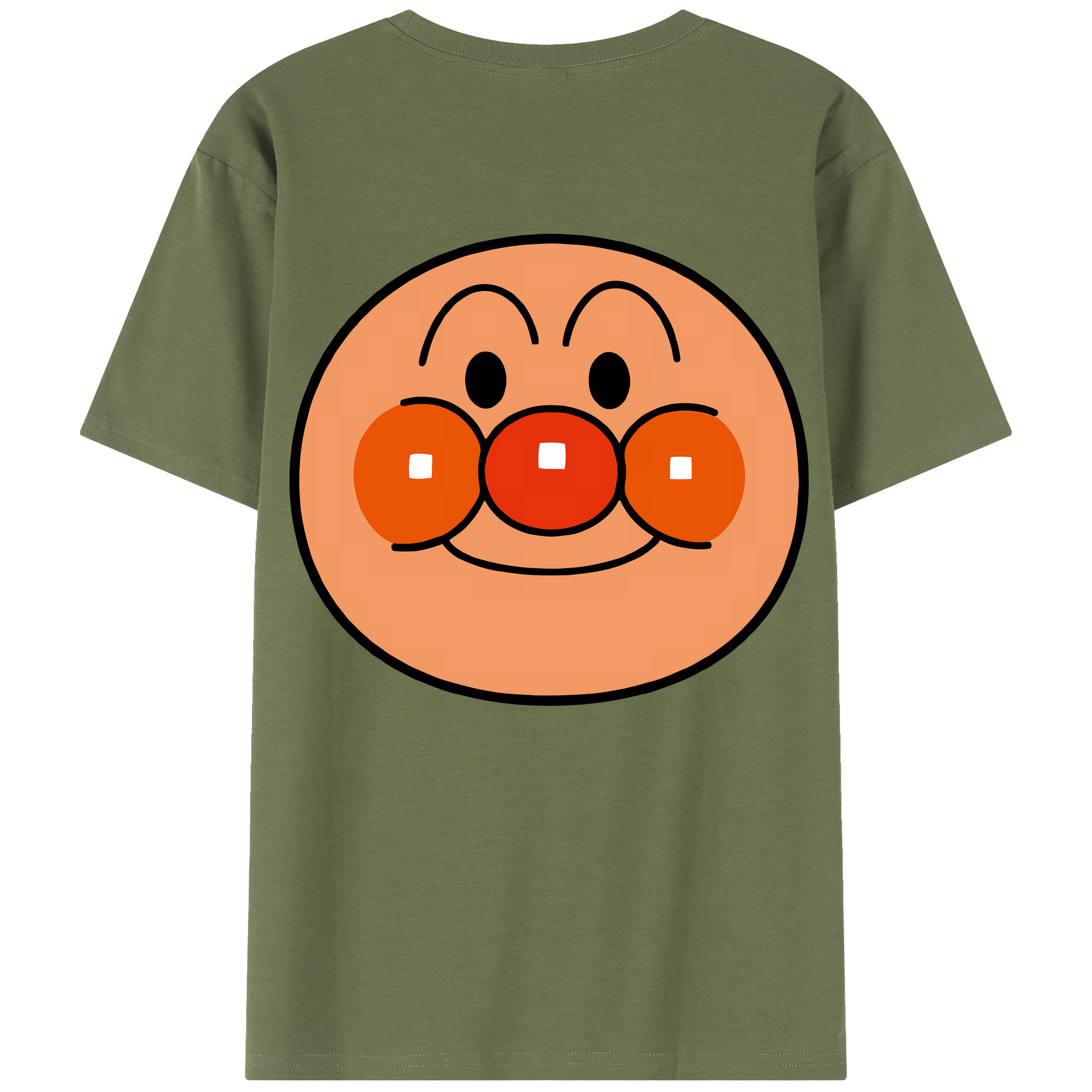 （画像用） アンパンマン Anpanman 綿100％半袖Tシャツ（背面プリント）